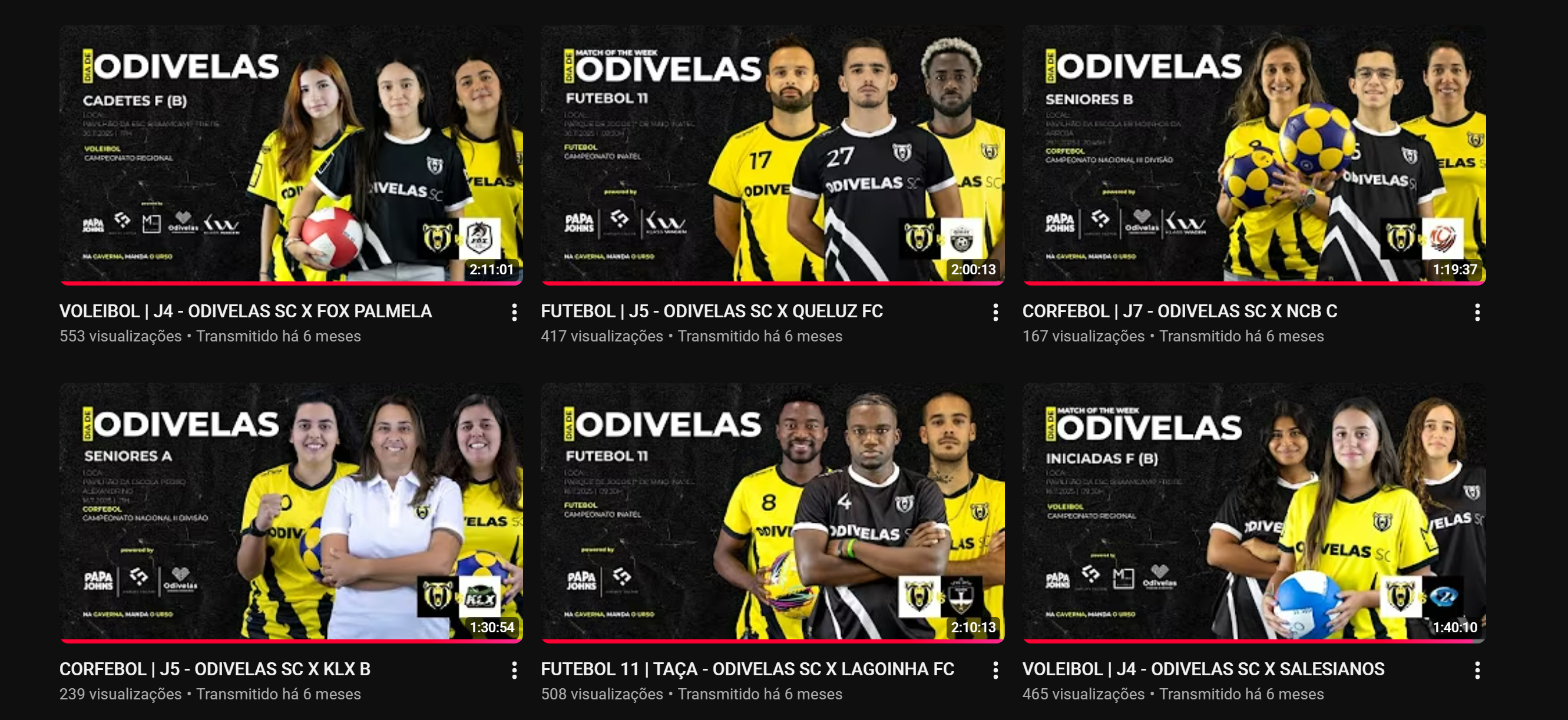 Transmissão em Direto de Jogos